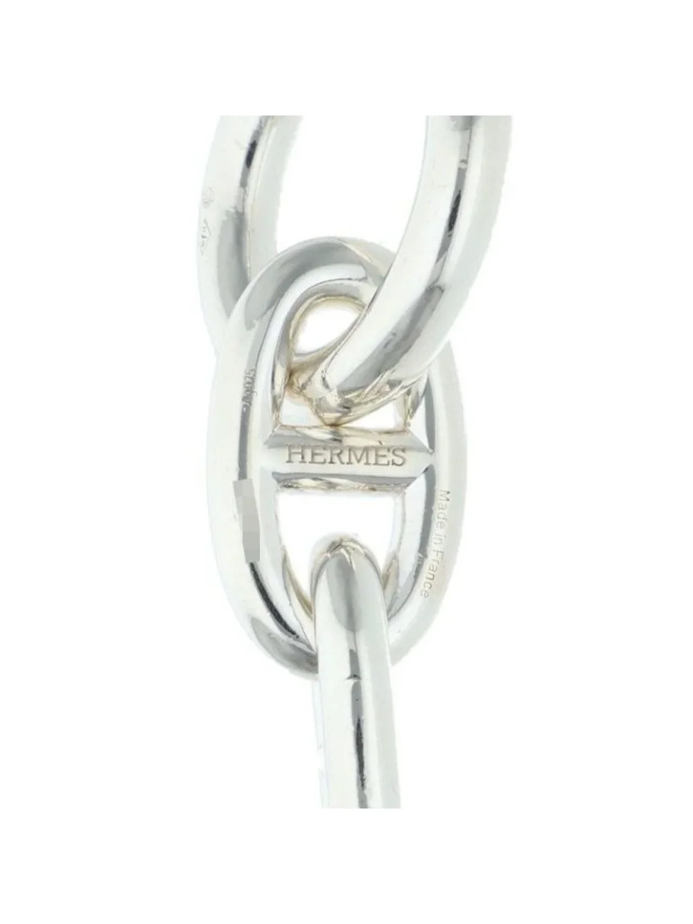 Hermes Chaine D'ancre TGM Silver Bracelet